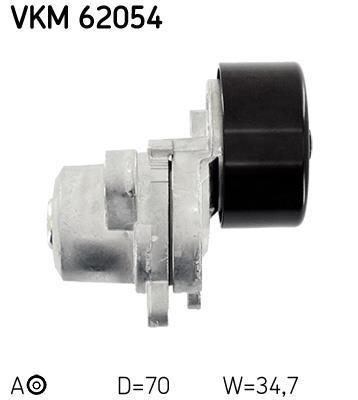Polea tensora, correa auxiliar servicios SKF ref. VKM 62054